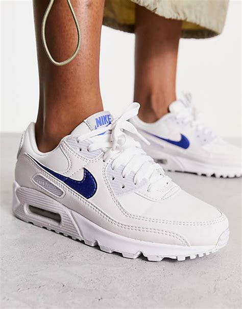 nike air max blauw wit paars